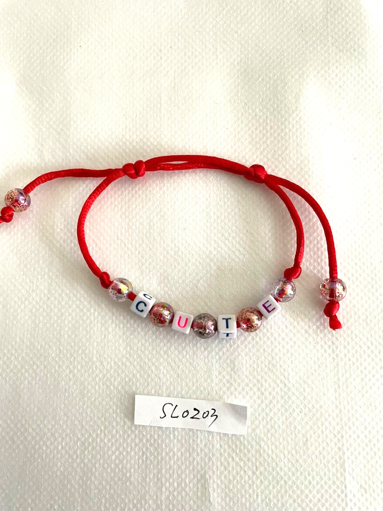 Bracelets acrylic bead handmade cute