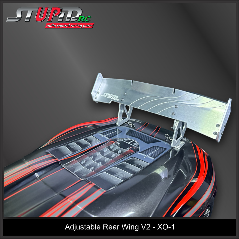StupidRC XO-1 Adjustable Rear Wing V2