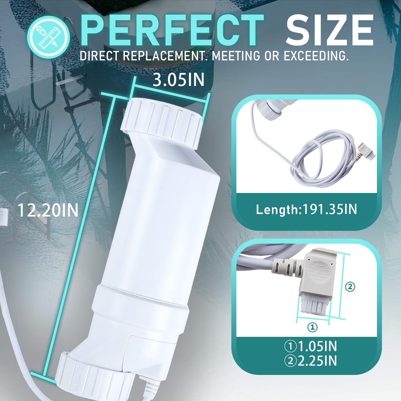 Salt Water Pool chlorinator System 40000 Gallon For Hayward Turbo Cell T-15