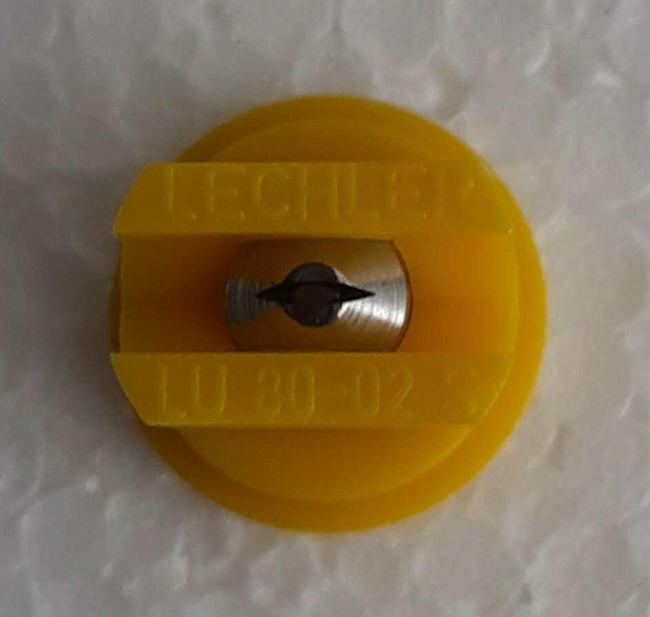 Flat Spray Tips [4 PACK] Yellow 80° Polymer w/ SS Insert 0.20 GPM @ 40 PSI