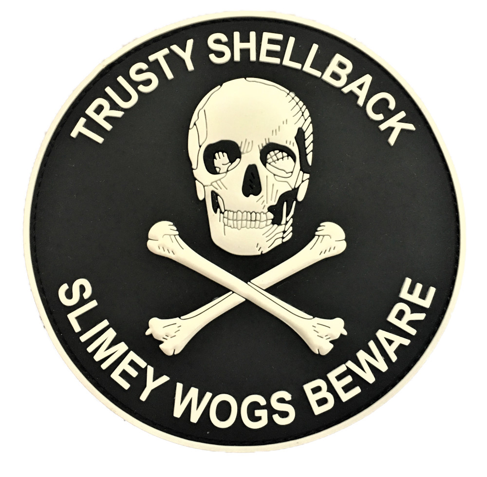 Trusty Shellback PVC Patch Hook & Loop (Neptune Equator Cross The Line) RR 002