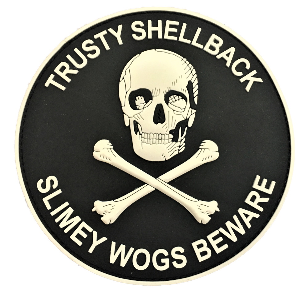 Trusty Shellback PVC Patch Hook & Loop (Neptune Equator Cross The Line) RR 002