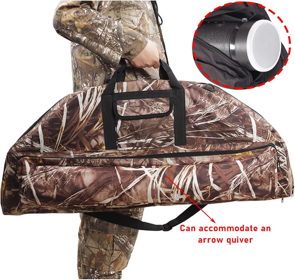 Lightweight Compound Bow Case 600D Water-Resistant Archery Backpack Bag
