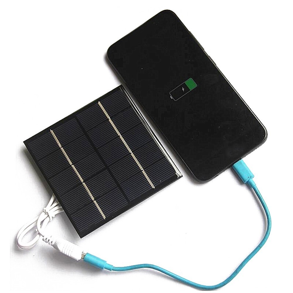 Portable Solar Panel 5W 5V Excellent Low Light Performance Compact Design
