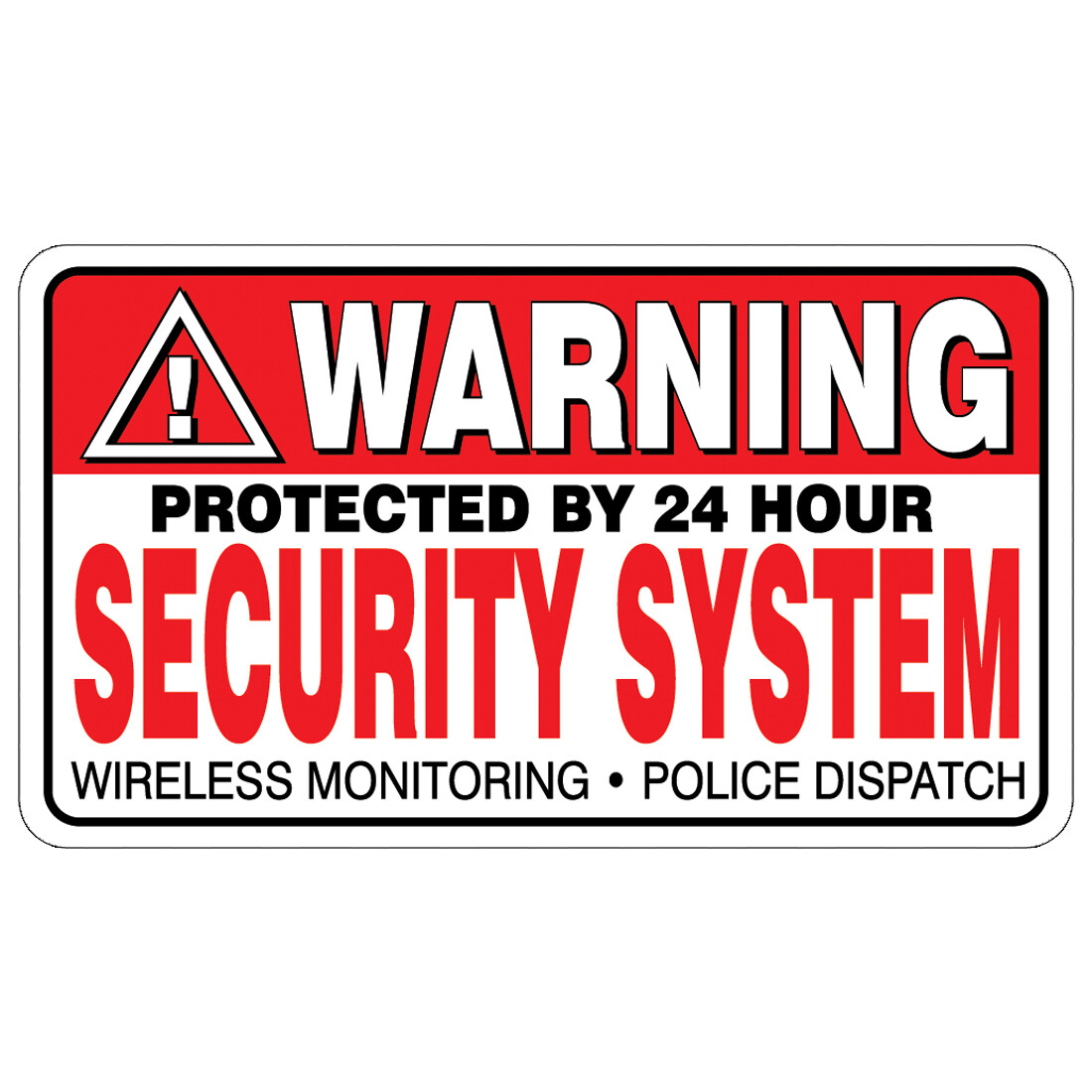 5 Pack WARNING Security System Stickers Home Alarm Decal Vinyl Window #FS031