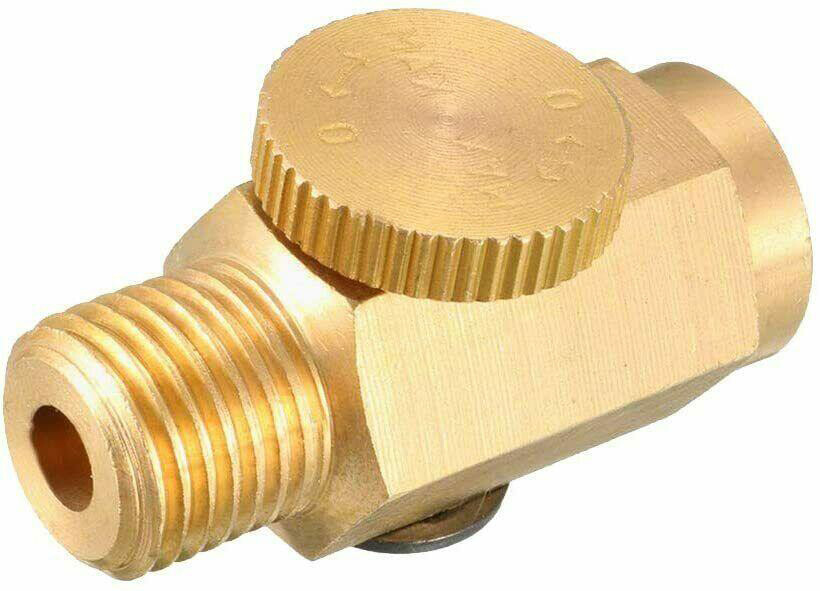 Pneumatic 1/4" NPT Inline Air Pressure Valve Regulator Compressed Solid Brass