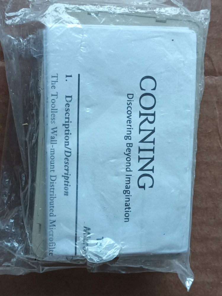 Corning Tool less Wall-mount Distributed DSL Microfilter/Phone Outlet