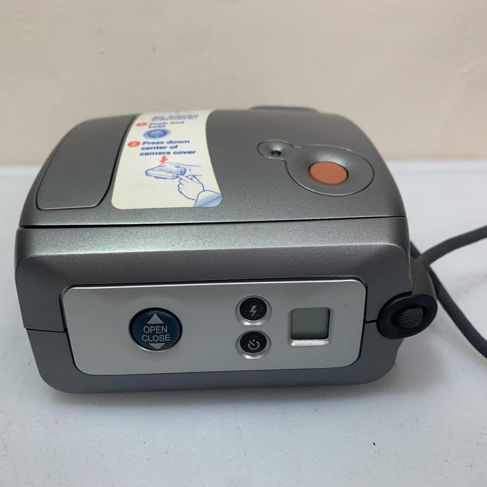 Polaroid One Instant Camera Silver w/ Strap And Bag