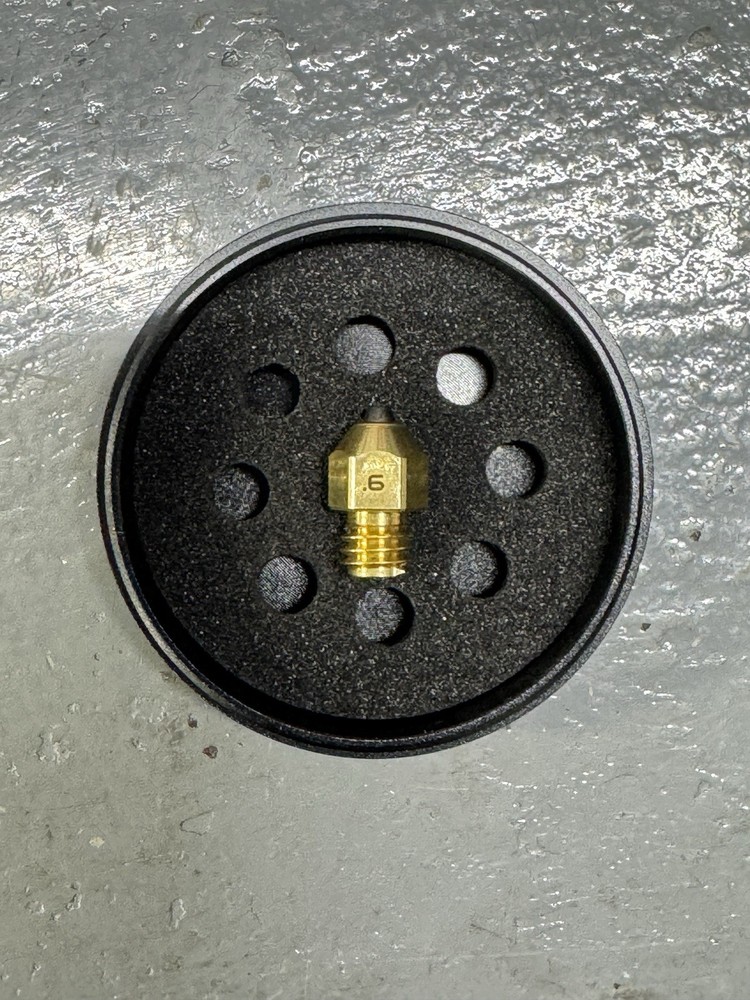 Diamondback Nozzles – MK8 Compatible – Polycrystalline Solid Diamond Tip .6mm