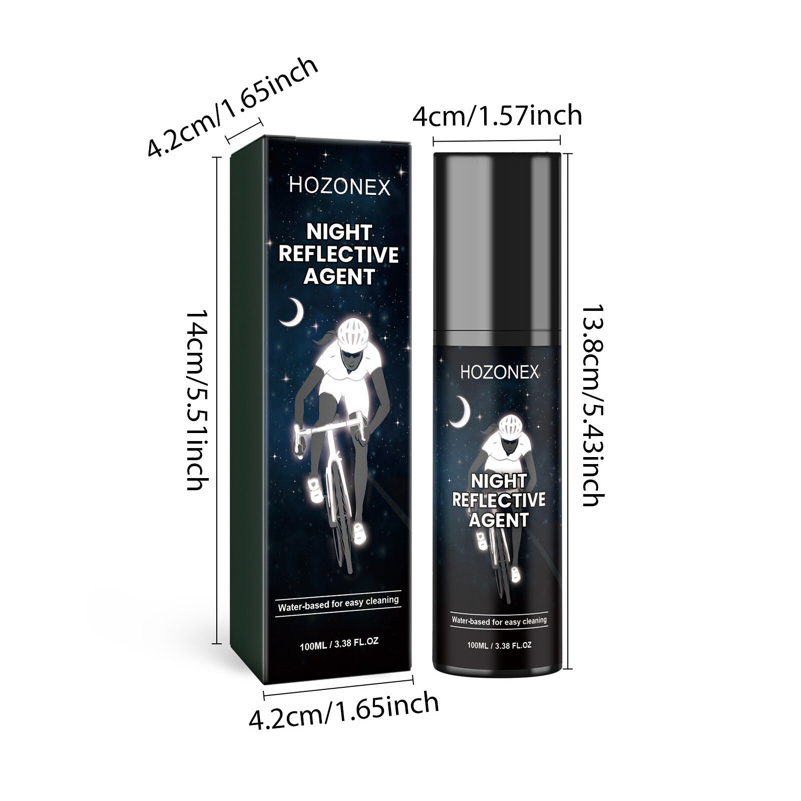 Night Reflective Spray Bright Spray Paint Night Riding Reflective Glow-in-Dark