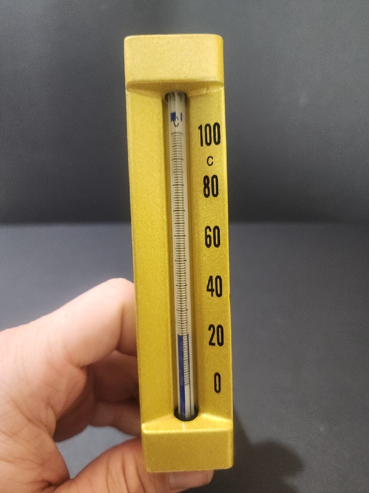 Thermometer V form Quality brass - 0-100 C Ship