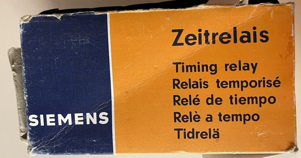 SIEMENS TIME DELAY RELAY 7PU22