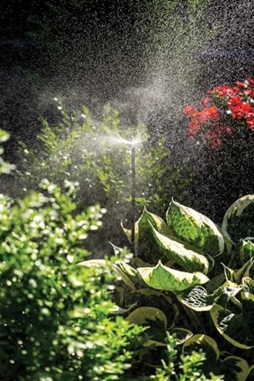 MSFFSTKX Drip Irrigation Close Coverage Fan Spray on Riser Stake, 360° Full