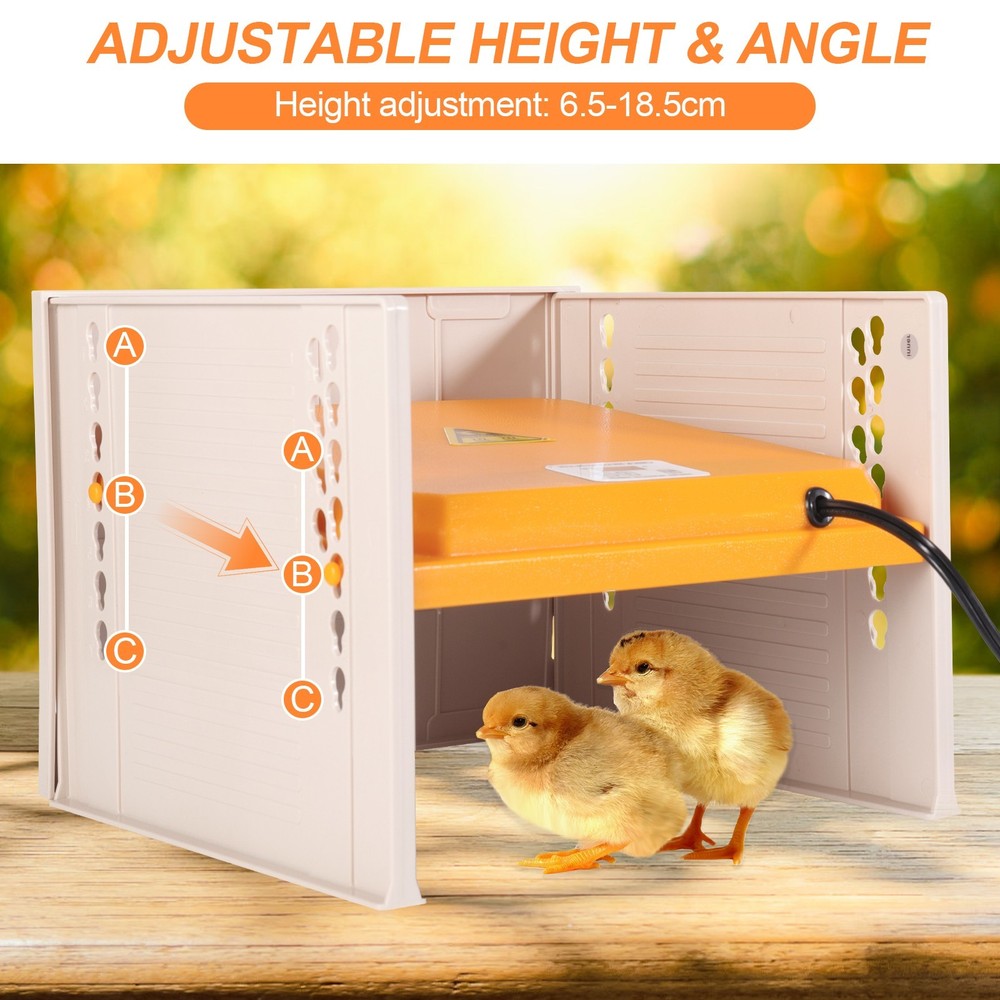 Chick Heating Plate Brooder Heat Plate with Adjustable Height Temperature Angle