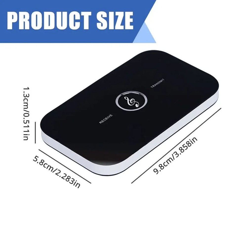 Bluetooth 5.1 Transmitter-Receiver 3.5mm Aux Audio Adapter