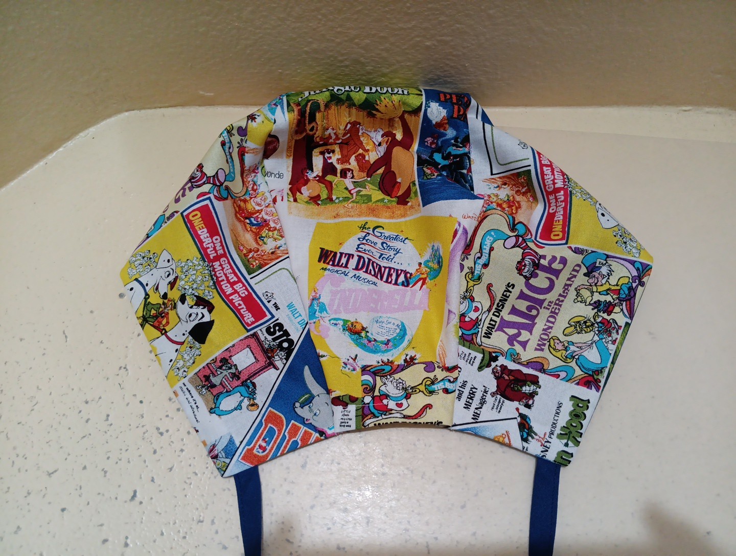 Disney Book Covers Men's Skull/Chemo Surgical Scrub Hat/Cap Handmade