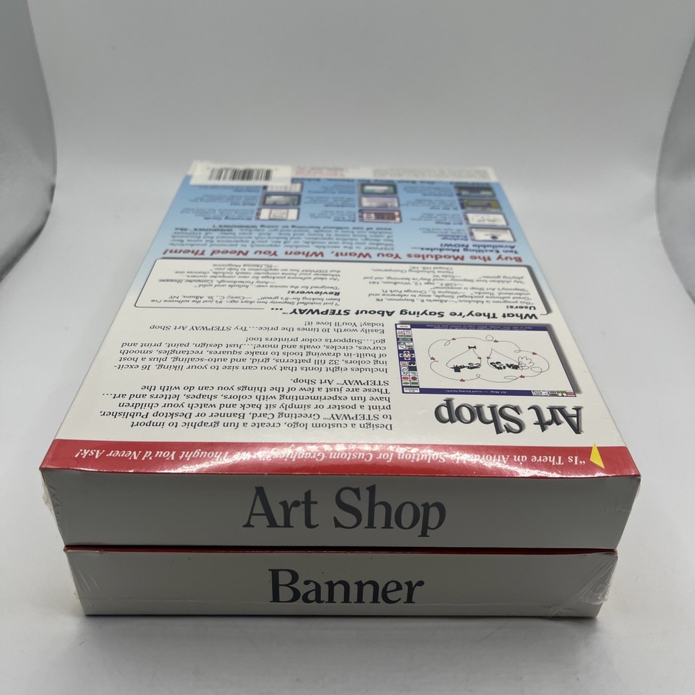 Vintage Lot Of 2 Sealed Creative Art Computer Software Programs 3 1/2" Disk