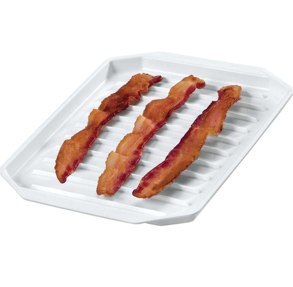 Compact Microwave Bacon Rack