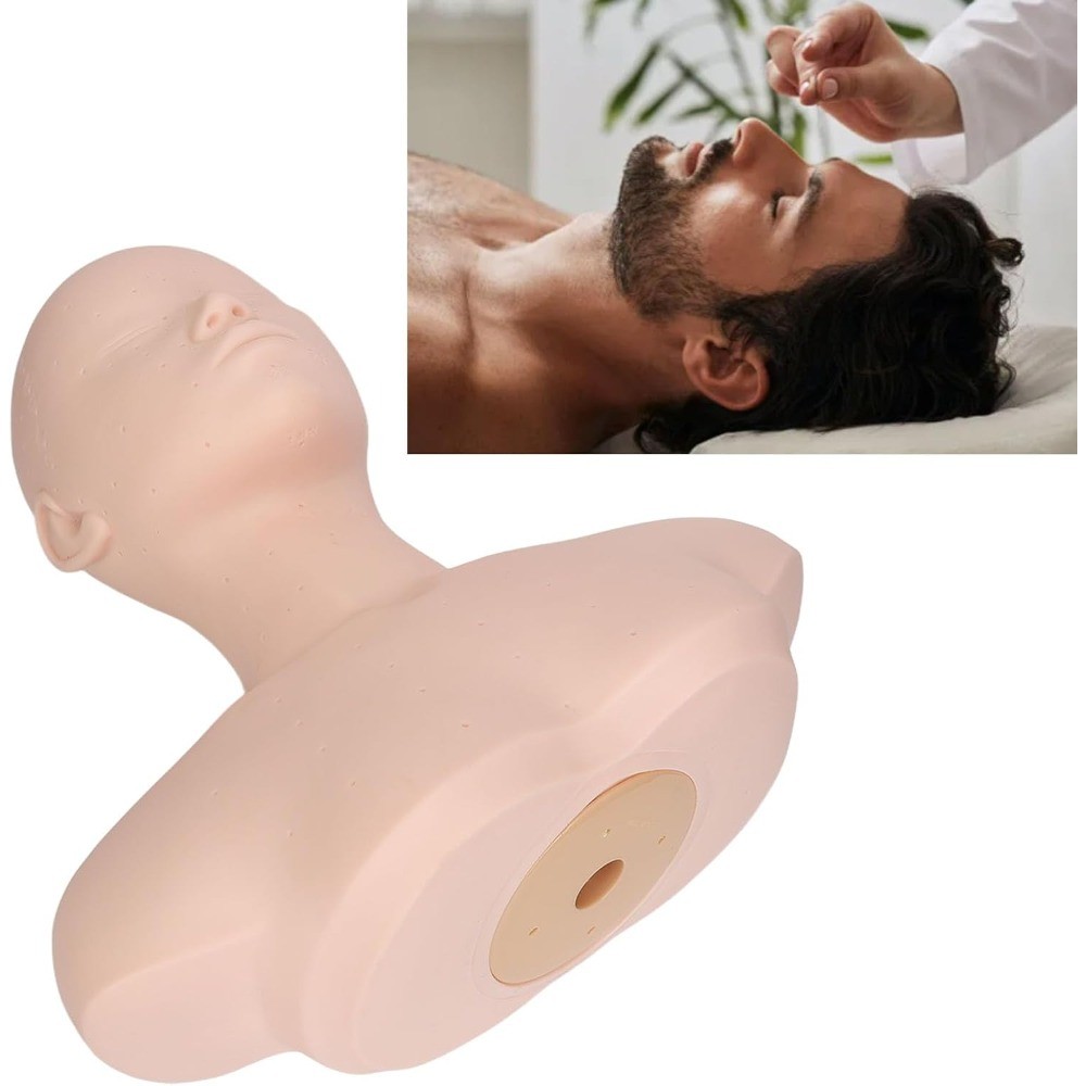 Soft PVC Esthetics Mannequin Head with Shoulders for Makeup Practice