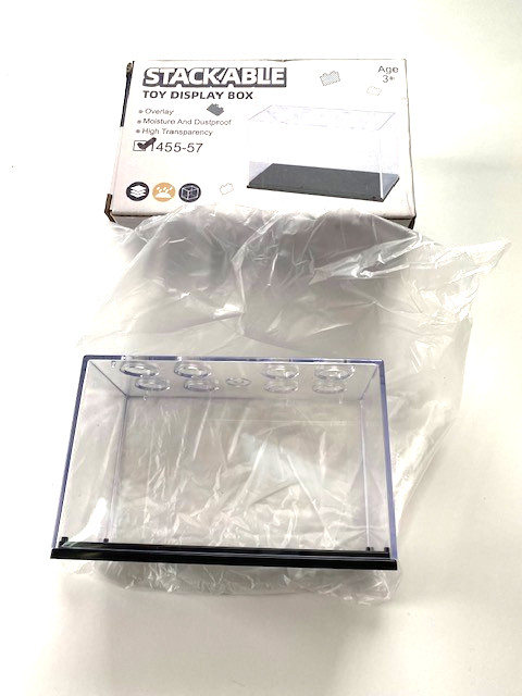 Stackable Acrylic Model Display Case, 1:32-1:64 Scale, Inside Dims: 4.5"Wx2-1/8D