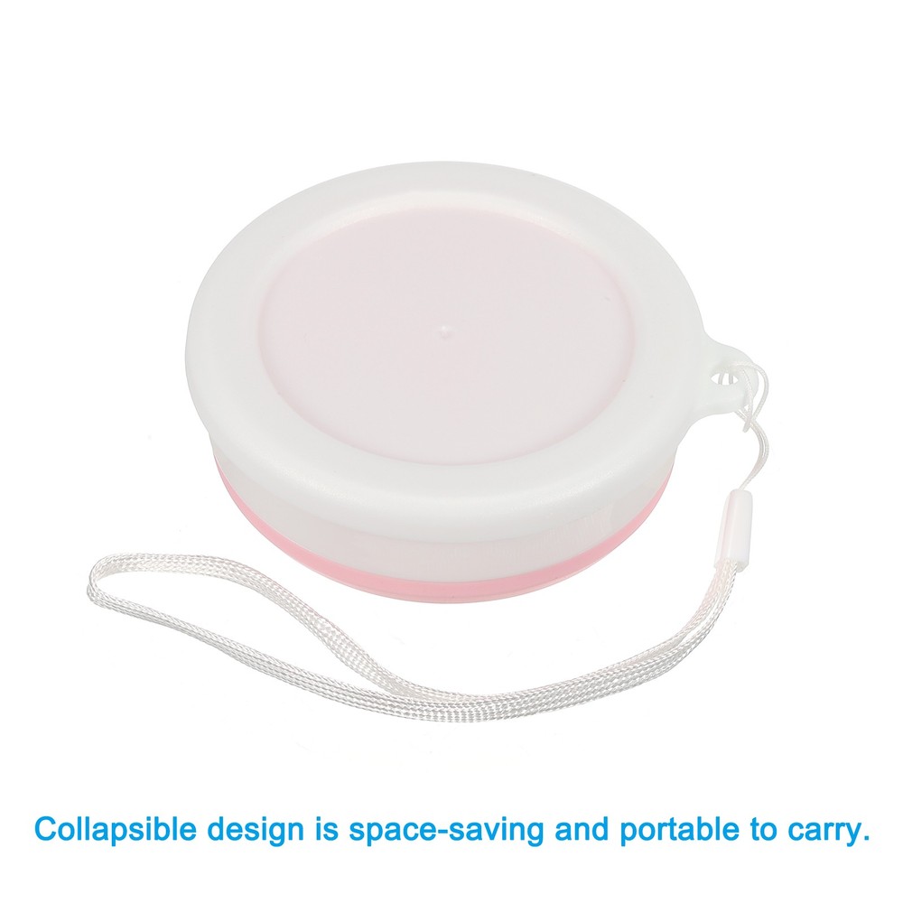 Folding water bottle, 200mL, pink