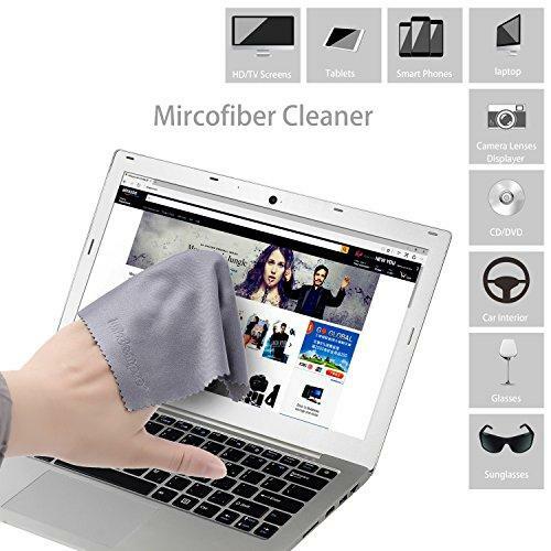 Large 4-Pack Microfiber Cleaning Cloth for Laptop, Computer Screen, Camera,
