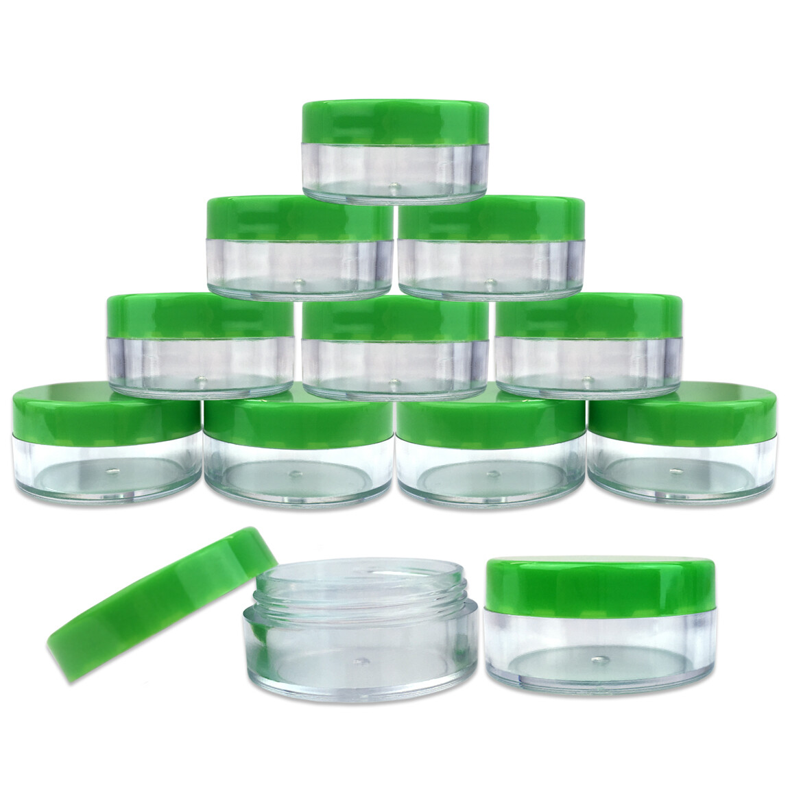 40 Jars 10 Gram 10ml Acrylic Plastic Jar Sample Containers BPA FREE