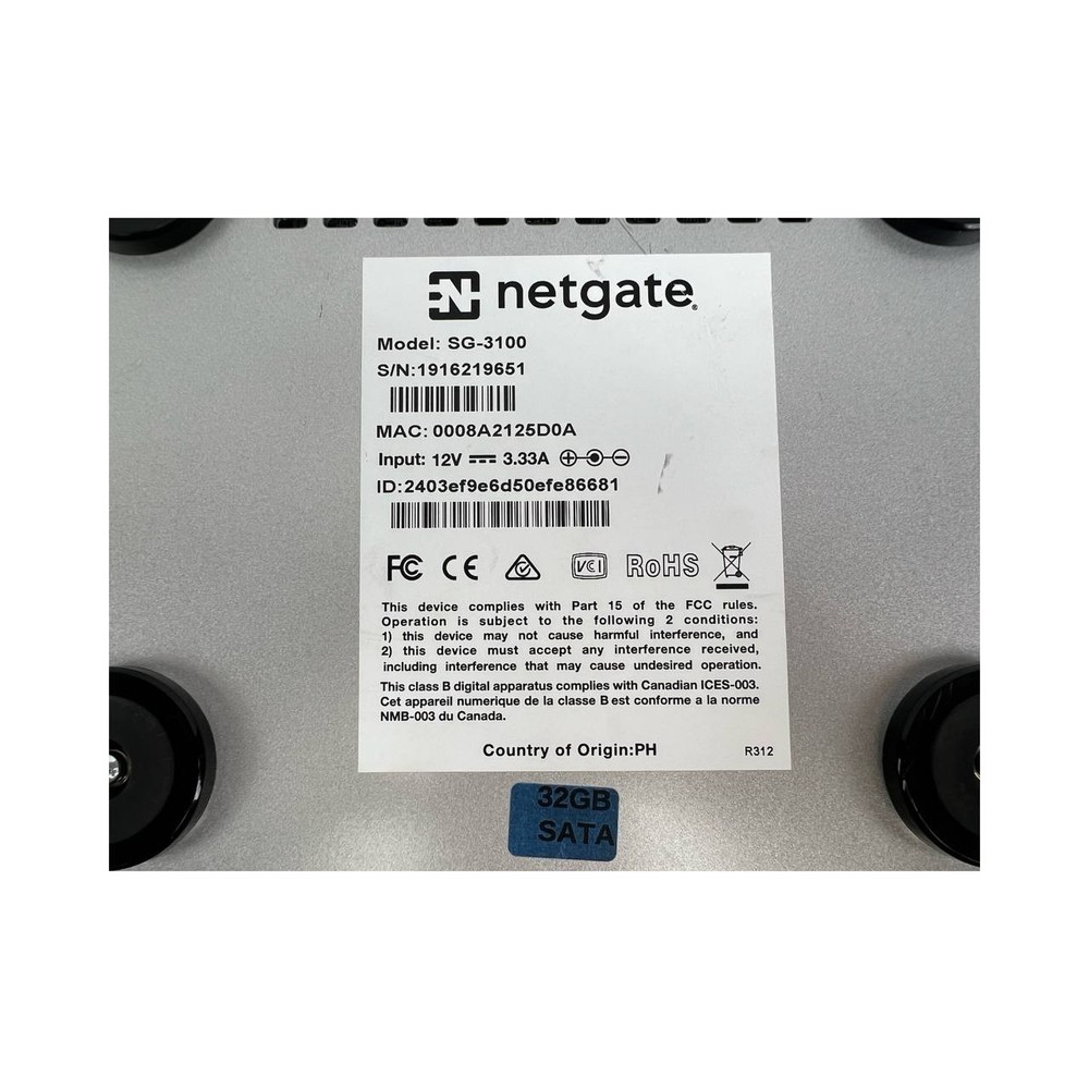 Netgate 3100 / SG-3100 pfSense Security Gateway Firewall Router - Tested Working