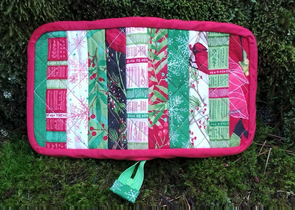 Handmade Quilted Interchangeable Crochet Hook Zippered Storage Case