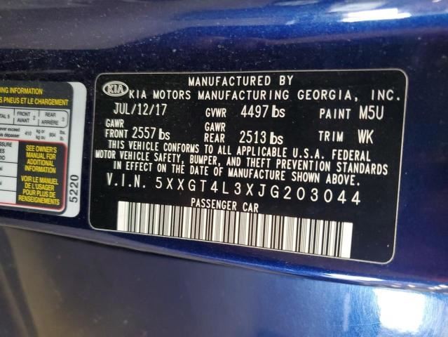 Kia Optima Contact Sensor 2018 2017 2016