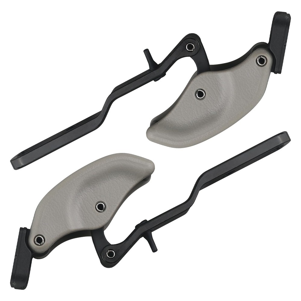 2PCS Rear Quarter Window Latch Lock Assembly Compatible with 2pcs, Gray