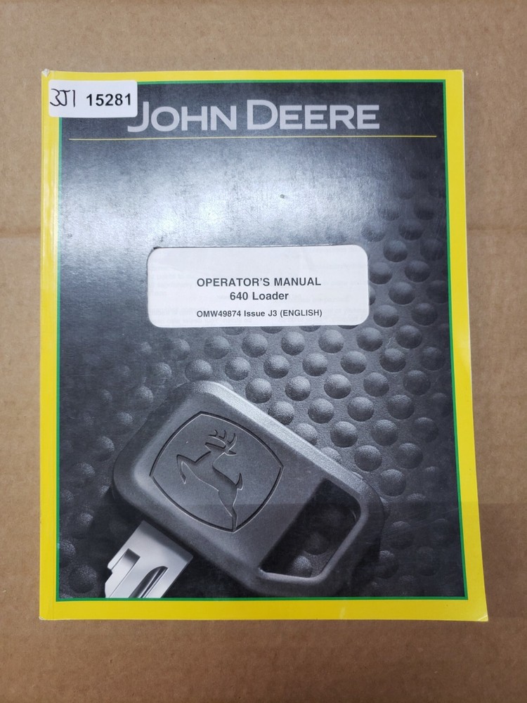 ONE John Deere 640 Loader Operators Manual OMW47990
