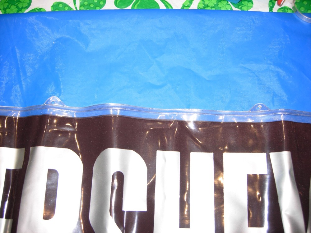 Vintage Hershey 's Plastic Blow-up Inflatable Pillow