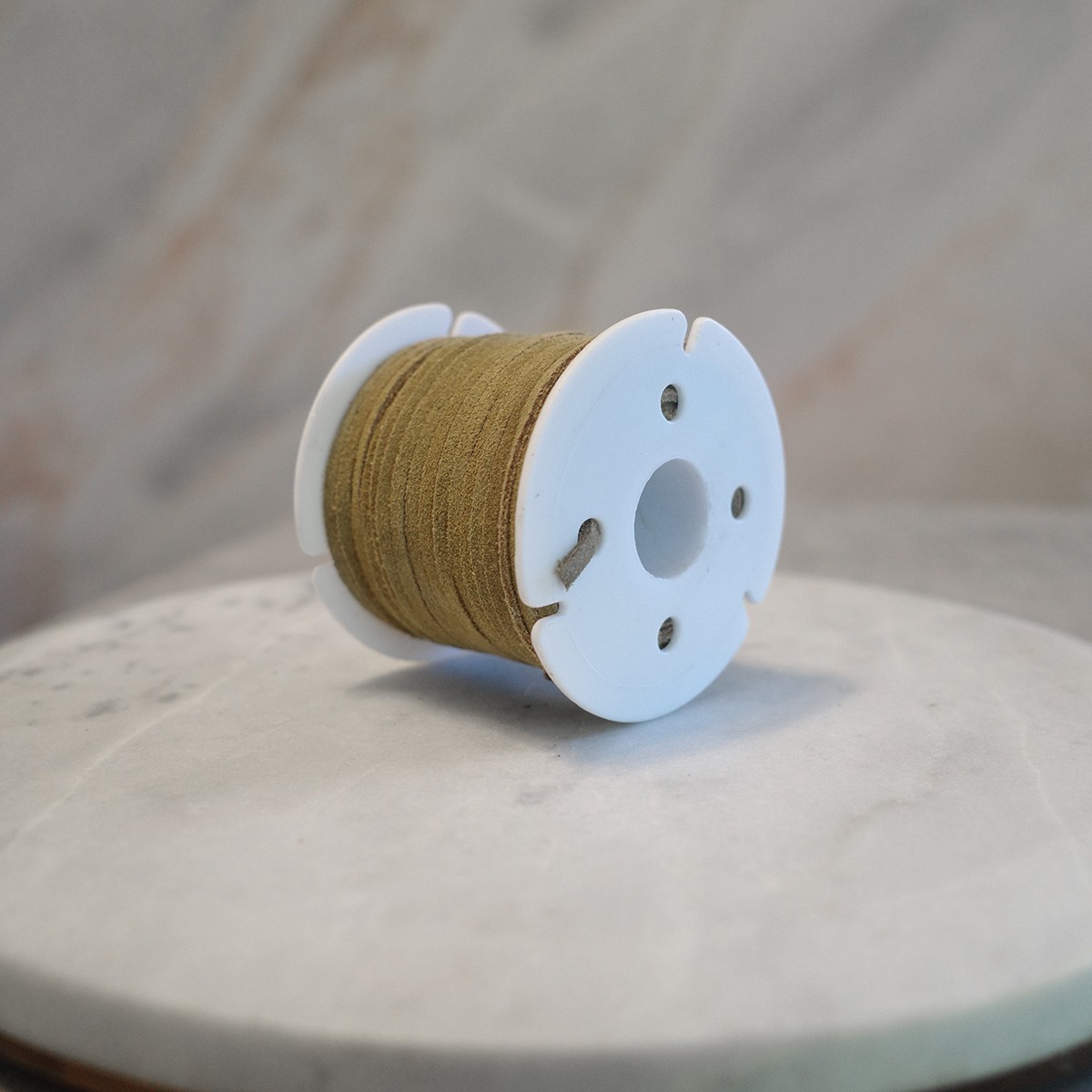 3mm Buckskin Leather Lace Spool Jewelry Making Thread 25yd Roll Cording Suede