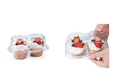 Double Cupcake Container2 Compartment Cupcake Container - Deep Cupcake Carrie...