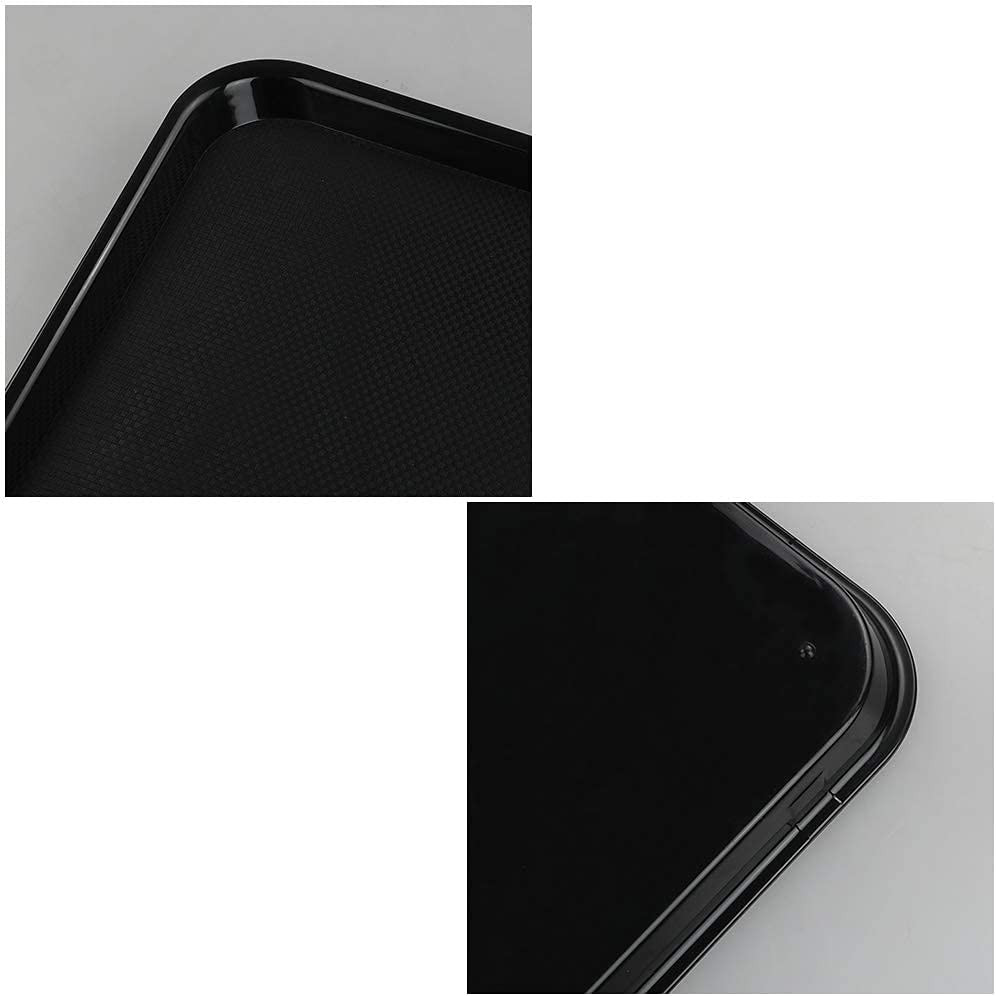 Plastic Rectangular Fast Food Serving Trays, Set of 4