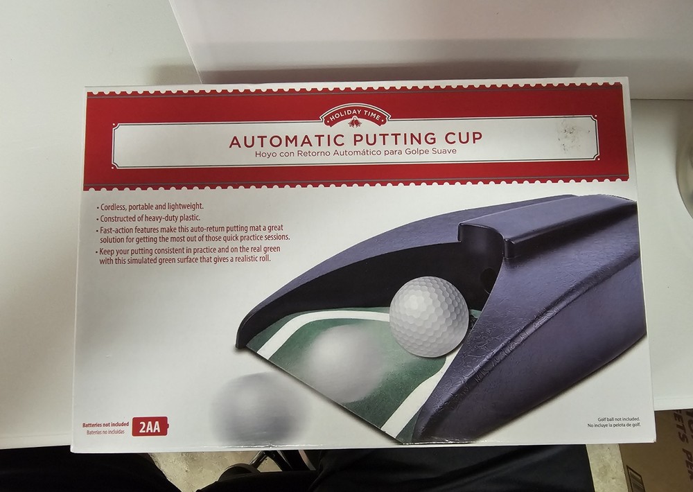 Automatic Putting Cup Cordless and Portable Golf Ball Return Practice Swing Aid