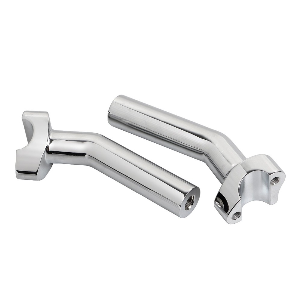 Chrome 6.5" Pullback Handlebar Risers For Harley Softail Dyna Super Wide Glide