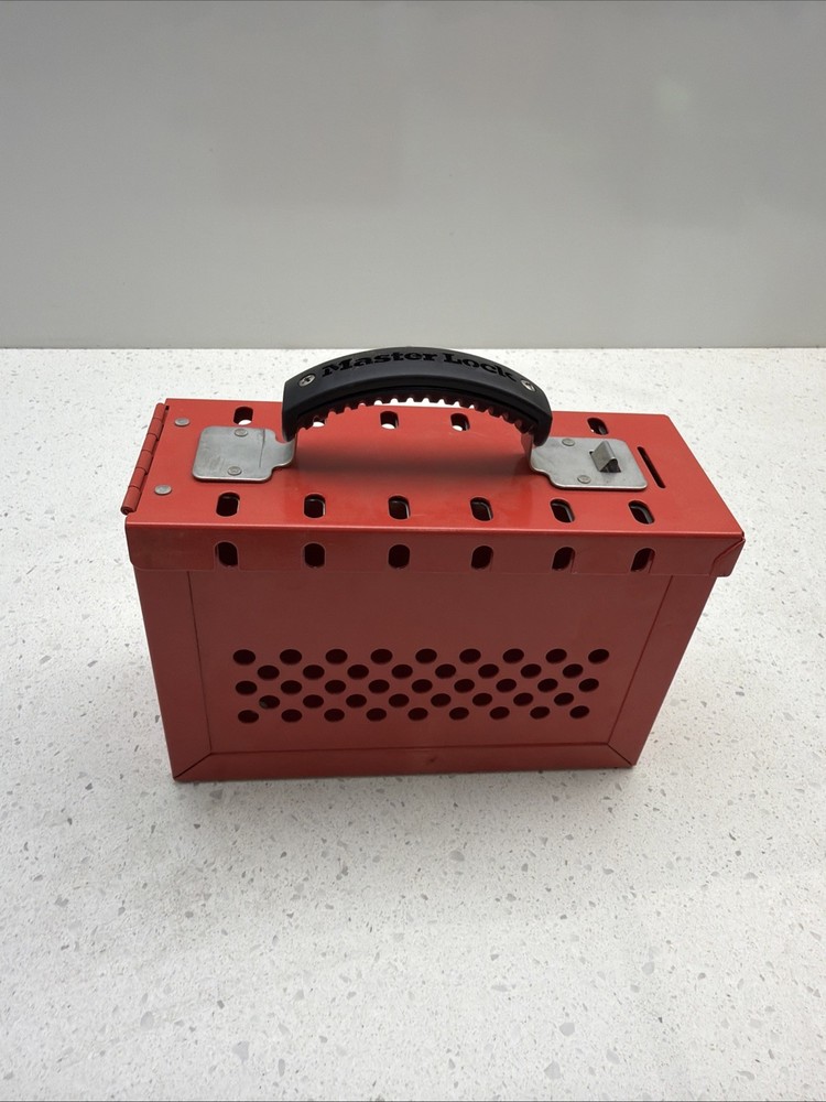 MASTER LOCK 498A Group Lockout Box,12 Locks Max No Locks