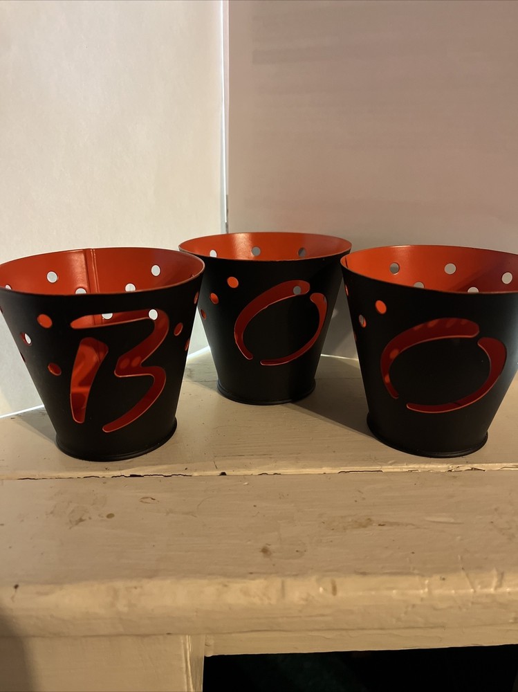 Boo Candle Holder Set- 3pc