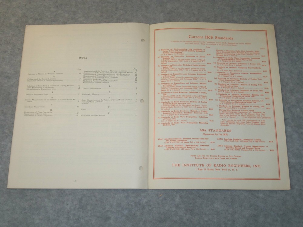 1948 STANDARDS ON ANTENNAS METHODS OF TESTING - J 6302