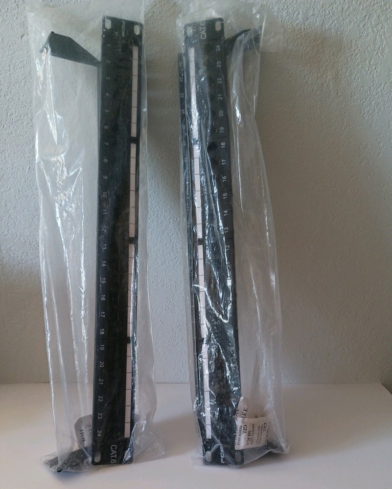 Two 24 Port Cat6 Keystone Patch Panel