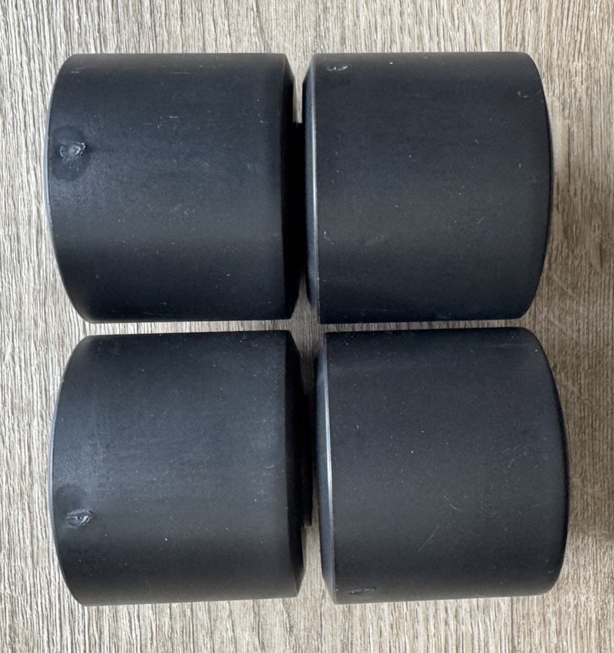 Vintage AMF Heavyhands 5 lbs Aerobic Weights Set of 4 End Caps Only