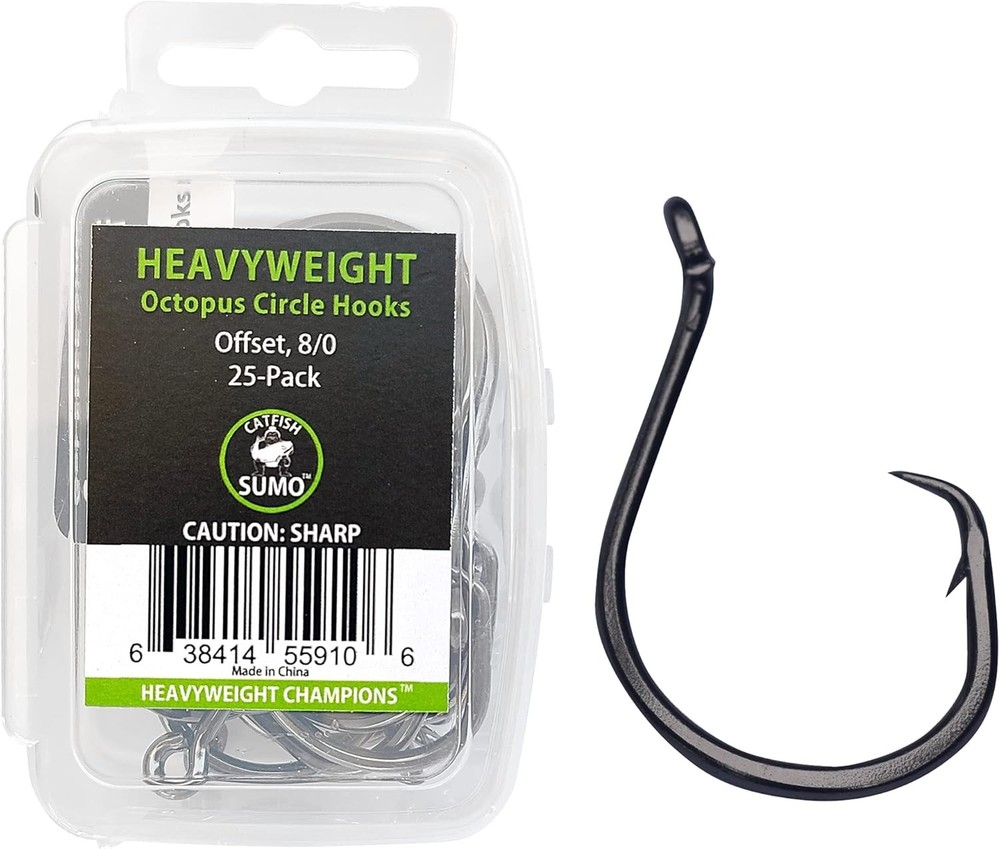 Heavyweight Catfish Hooks - Offset Ocus Circle Hooks