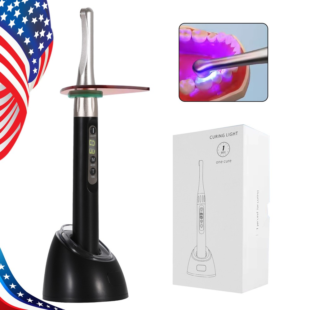 iLED II Dental Curing Light Lamp Wireless 1 Second Curing 2500mw/c㎡