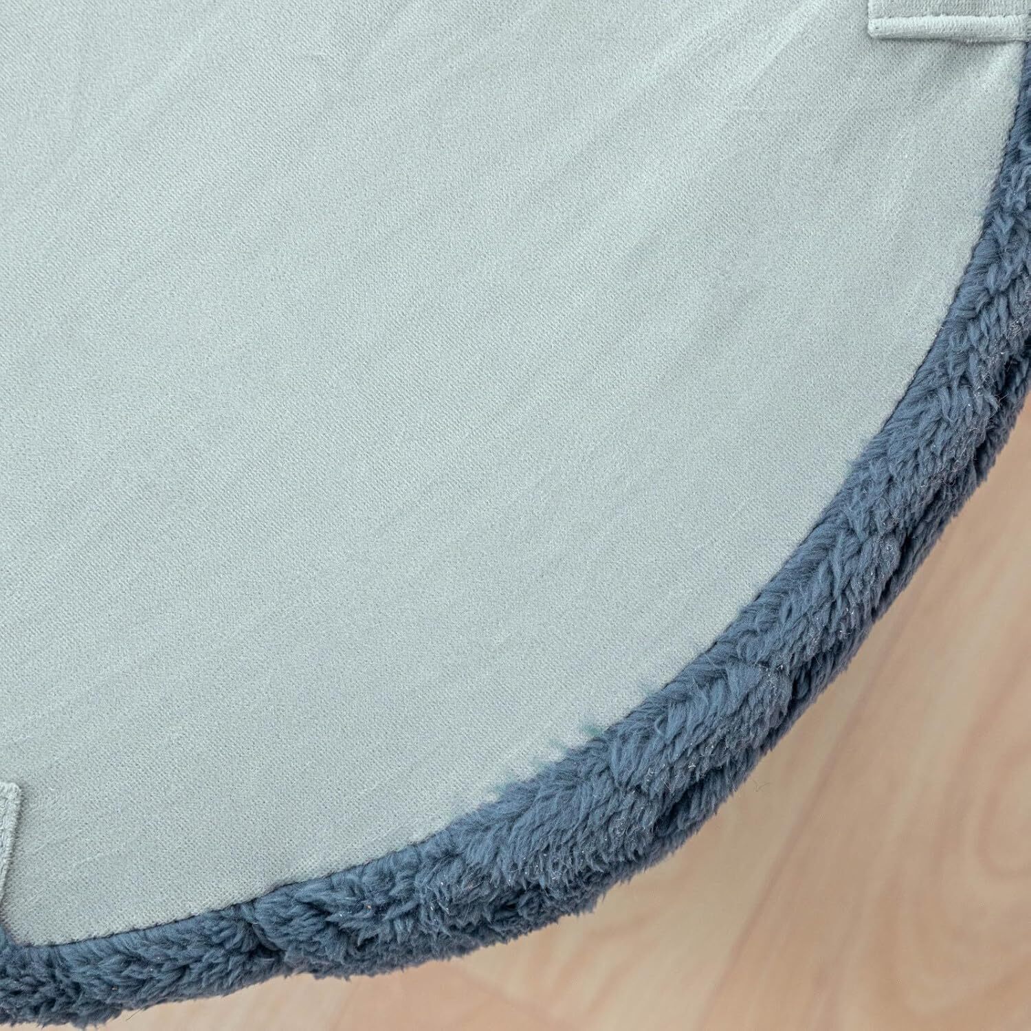 Round Pouf Ottoman 20x14 In Floor Pouffe Ottoman Foot Rest for Couch Living Room