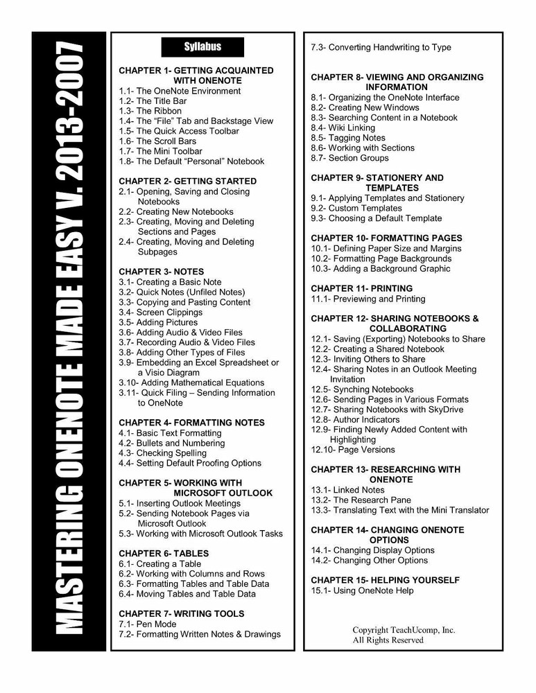 Learn Microsoft ONENOTE 2013 2010 Training Tutorial DVD & Digital Course 5 Hours