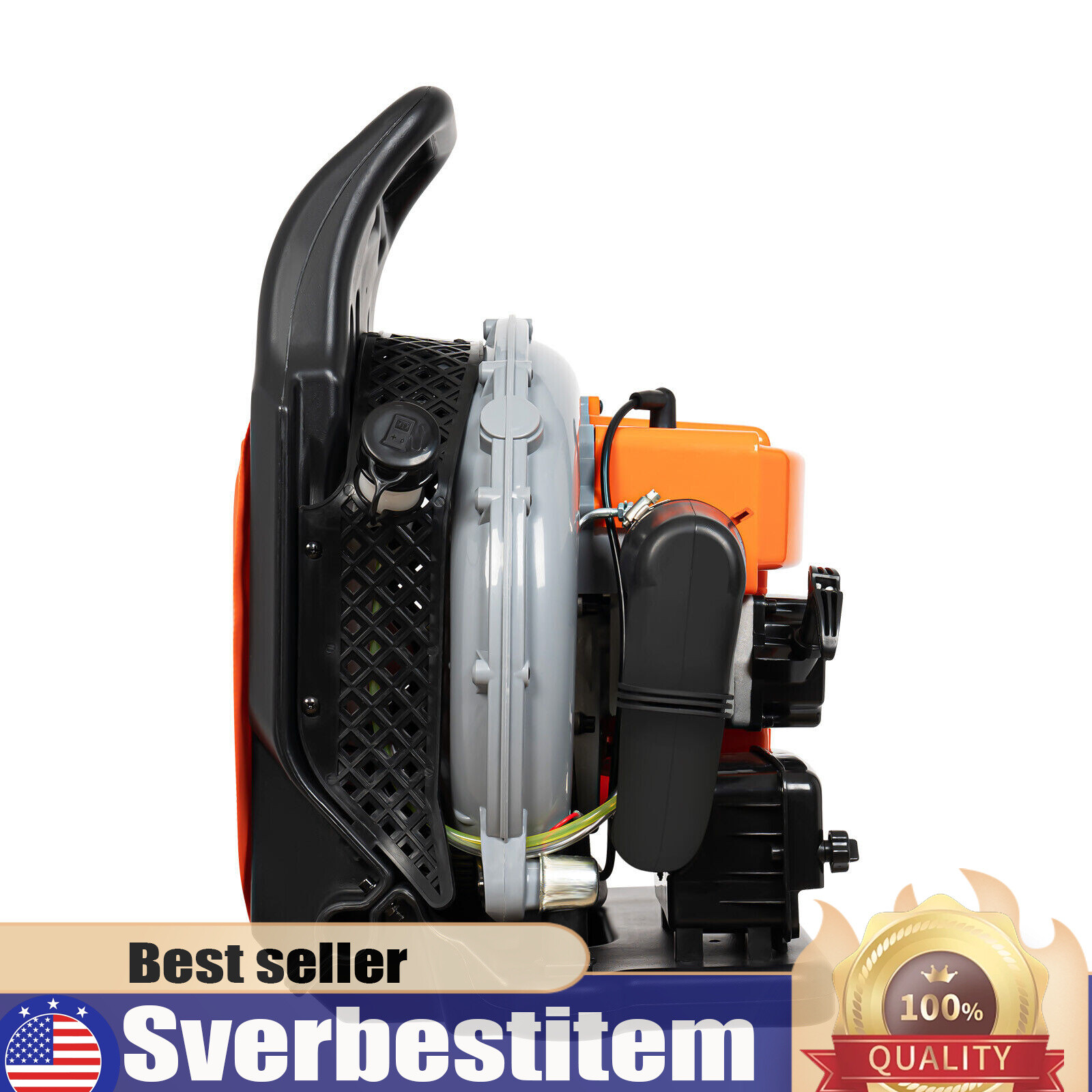 2024 New Upgraded 63CC 2-Stroke 850CFM 4.3HP Commercial Backpack Gas Leaf Blower