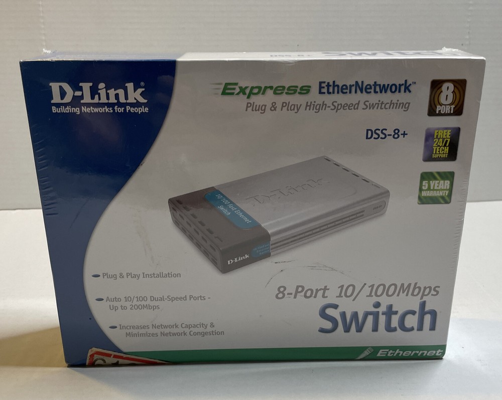 D-Link  DSS (DSS8 ) 8-Ports External Switch