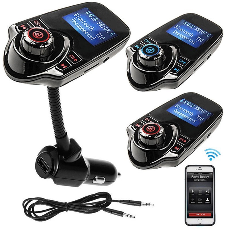 Car Kit MP3 Audio Player Speakers Wireless FM Modulator FM Transmitter Bluetooth